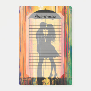 Liebe im Regenbogen Post-it Klebezettel