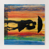 Liebe im Regenbogen Puzzle (Horizontal)
