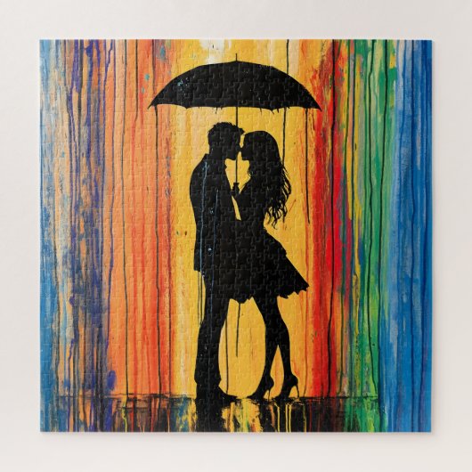 Liebe im Regenbogen Puzzle (Vertikal)