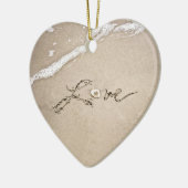 Liebe im Sand Beach Weihnachtsschmuck (Links)