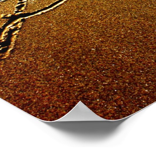 Liebe im Sand-Poster Poster (Ecke)