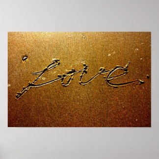 Liebe im Sand-Poster Poster