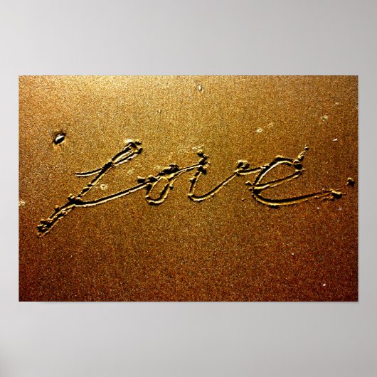 Liebe im Sand-Poster Poster (Vorne)