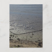 Liebe im Sand Postkarte (Vorderseite)