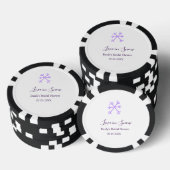 Liebe im Schnee-Junggesellinnenabschied lila Schne Pokerchips (Stapel)