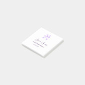 Liebe im Schnee-Junggesellinnenabschied lila Schne Post-it Klebezettel (angewinkelt)