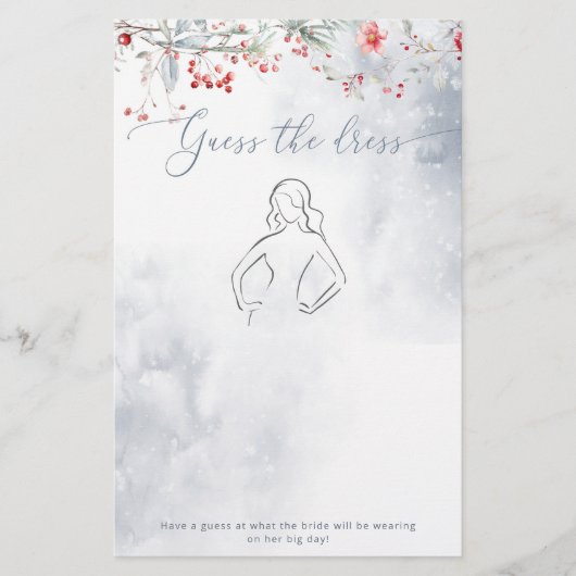 Liebe im Schnee Schau dir das Brautparty-Spiel an (Vorderseite)