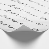 LIEBE… im Schreiben Geschenkpapier (Ecke)