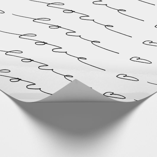 LIEBE… im Schreiben Geschenkpapier (Ecke)