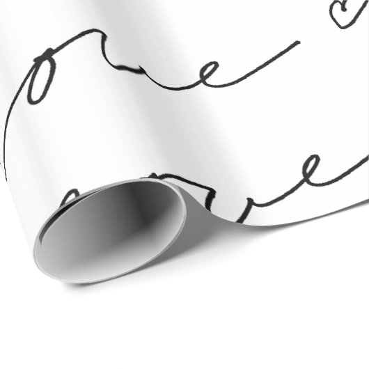 LIEBE… im Schreiben Geschenkpapier (Rolleneckpunkt)