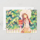 Liebe im Sommer Postkarte (Vorne/Hinten)