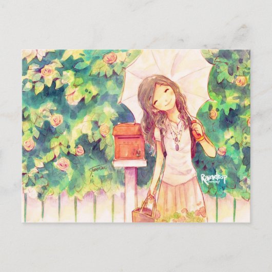 Liebe im Sommer Postkarte (Vorderseite)