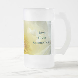 Liebe im Sommer Sonne! Frostglas Tassen Rose