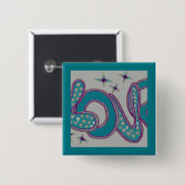 Liebe im Stil der 60er Jahre Button (Vorne & Hinten)