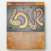 Liebe im Stil der 60er Jahre Fotoplatte (Vorderseite)