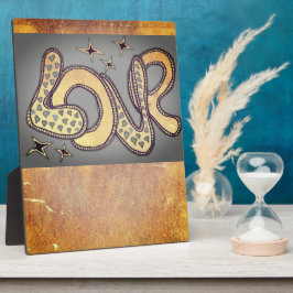 Liebe im Stil der 60er Jahre Fotoplatte