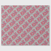 Liebe im Stil der 60er Jahre Geschenkpapier (Flach)