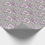 Liebe im Stil der 60er Jahre Geschenkpapier (Ecke)