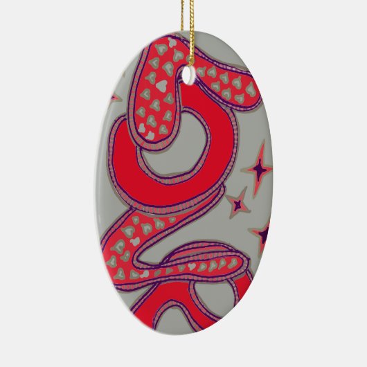 Liebe im Stil der 60er Jahre Keramikornament (Rechts)