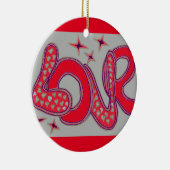 Liebe im Stil der 60er Jahre Keramikornament (Rechts)