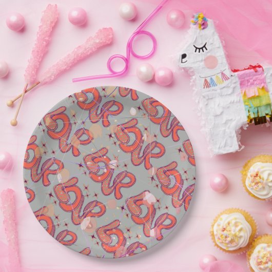 Liebe im Stil der 60er Jahre & Konfetti Pappteller (Party)