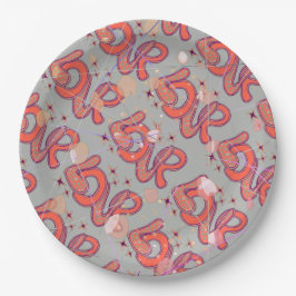 Liebe im Stil der 60er Jahre & Konfetti Pappteller