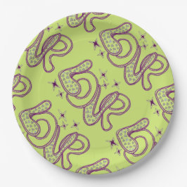 Liebe im Stil der 60er Jahre Pappteller