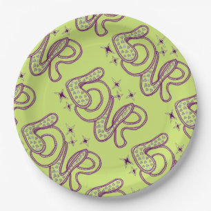 Liebe im Stil der 60er Jahre Pappteller