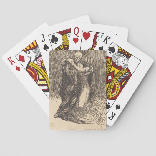 Liebe im Tode (von Paul-Albert Besnard) Spielkarten (Rückseite)