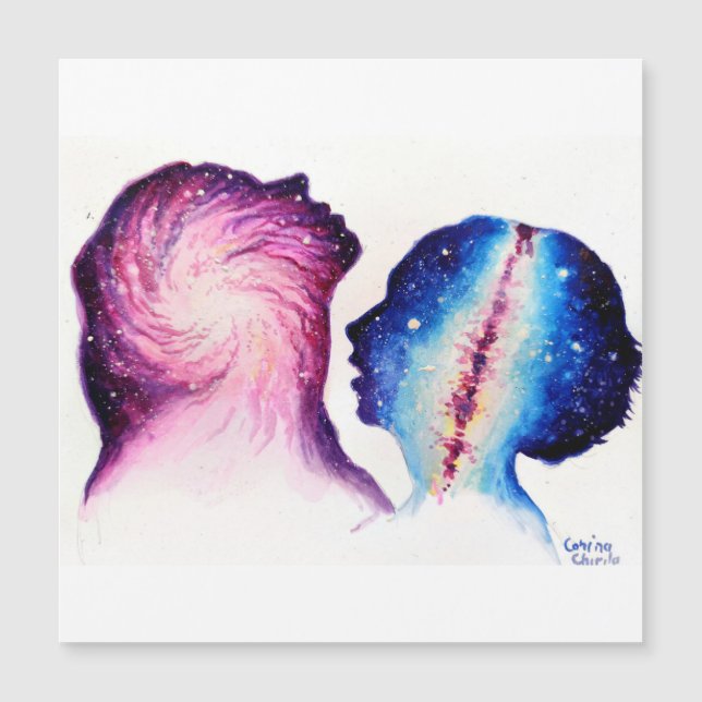 Liebe im Universum der Liebe Magnetkarte (Vorderseite)