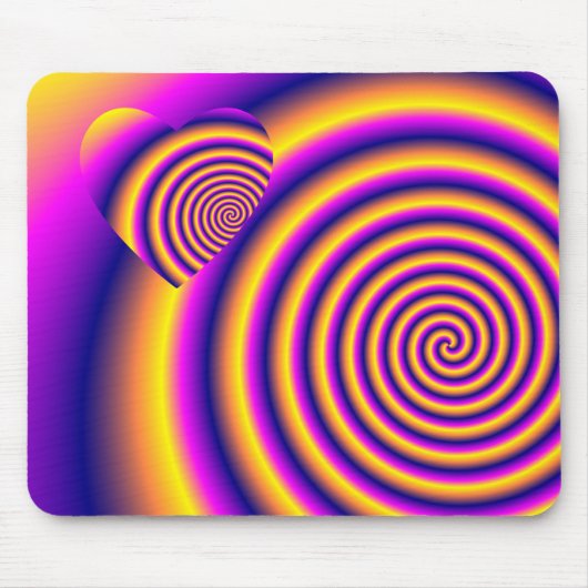 Liebe im verschleierten Herzen Mousepad (Vorne)