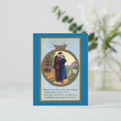 Liebe im Vintagen Romantik Postkarte (Stehend Vorderseite)