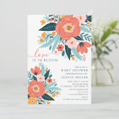 Liebe im Vollblut-Kinderdusche Einladung (Stehend Vorderseite)