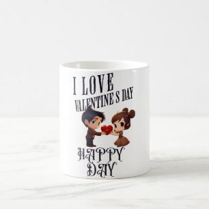 "Liebe im Vollblut - Valentinstag Blumendesign Kaffeetasse