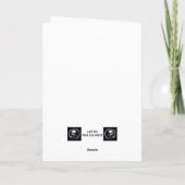 Liebe im vollen Zürichsee Valentine Flamingo Karte (Rückseite)