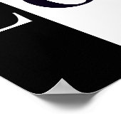 LIEBE im Wanddekor in Schwarz/Weiß Poster (Ecke)