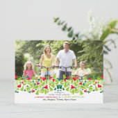 Liebe im WeihnachtsFoto Weihnachtskarte Feiertagskarte (Stehend Vorderseite)