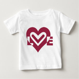 Liebe im Wein Lila Baby T-shirt