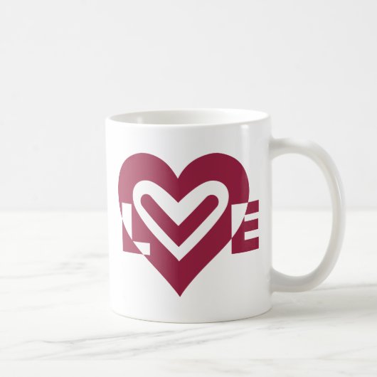 Liebe im Wein Lila Kaffeetasse (Rechts)
