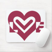 Liebe im Wein Lila Mousepad (Mit Mouse)