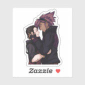 Liebe im Weltraum Aufkleber (Blatt)