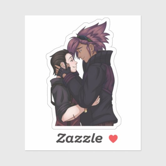 Liebe im Weltraum Aufkleber (Blatt)