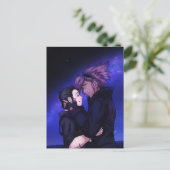 Liebe im Weltraum Postkarte (Stehend Vorderseite)