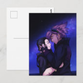 Liebe im Weltraum Postkarte (Vorne/Hinten)
