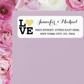 Liebe Imitate Gold Heart Custom Wedding Valentinst