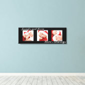 Liebe Immer benutzerdefiniertes Triptychon Foto Ku Leinwanddruck (Insitu (Holzboden))