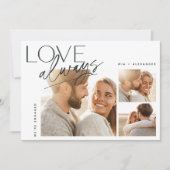 Liebe immer drei Verlobung für Fotosammlungen Ankündigung (Vorderseite)