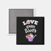  | Liebe immer gewinnen Magnet (Vorderseite/Rückseite)