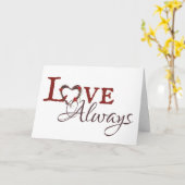 Liebe immer, immer im Kopf, immer im Herzen Karte (Gelbe Blume)