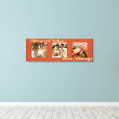 Liebe Immer individuelles Triptychon Foto Kunst ro Leinwanddruck (Insitu (Holzboden))
